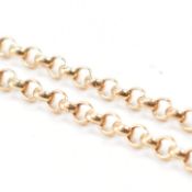 HALLMARKED 9CT GOLD CHAIN LINKED BRACELET CHAIN