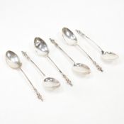 SET OF SIX SILVER HALLMARKED APOSTLE SPOONS