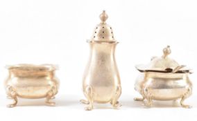 ADIE BROTHERS SILVER HALLMARKED CRUET SET