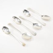 TWO GROUP OF ANTIQUE SILVER TEA SPOONS