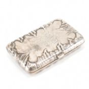 VICTORIAN ANTIQUE SILVER CIGARETTE CASE - RUSSIAN MARKED