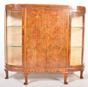 ART DECO QUEEN ANNE REVIVAL CHINA DISPLAY CABINET