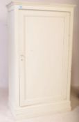 19TH CENTURY PAINTED MAHOGANY SENTRY BOX WARDROBE