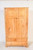 20TH CENTURY PINE WARDROBE
