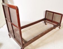 EARLY 20TH CENTURY BERGERE MAHOGANY SINGLE BED