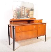 RETRO VINTAGE TEAK VENEERED DRESSING TABLE