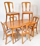 VINTAGE MID CENTURY MEREDEW TEAK DINING TABLE & CHAIRS