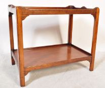 GEORGE III TRAY TOP SIDE MAHOGANY TABLE & ARMCHAIR