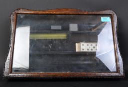 1920'S OAK CASED TABLE TOP JEWELLERY DISPLAY CASE