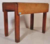 FRENCH PROVINCIAL DROP LEAF SOLID OAK DINING TABLE
