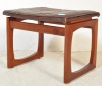 G PLAN - QUADRILLE - MID 20TH CENTURY DARK TEAK STOOL
