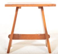 1920's ARTS & CRAFTS OAK RUSTIC FORM PEG JOINT STOOL