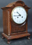 EDWARDIAN MAHOGANY 8 DAY JAPY FRERES PARIS MANTEL CLOCK