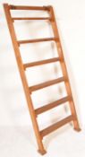 VINTAGE 20TH CENTURY PINE WOODEN LADDER