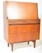 ELLIOTTS OF NEWBURY - RETRO CIRCA 1950S TEAK WRITING BUREAU