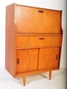 MID CENTURY TEAK WOOD DANISH INFLUENCE BUREAU DESK