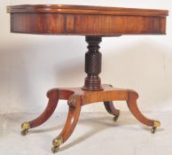 19TH CENTURY REGENCY MAHOGANY TEA - GAMES CARD TABLE