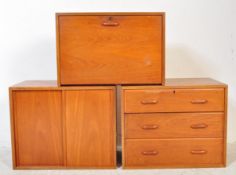 MID CENTURY TEAK WOOD SELECTION OF MODULAR UNITS