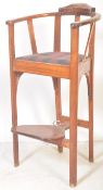 CONTEMPORARY 20TH CENTURY BEECH WOOD SAVONAROLA CHAIR