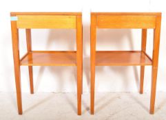 PAIR OF VINTAGE AIR MINISTRY BEDSIDE TABLES