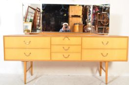 MID CENTURY SATIN BIRCH WOOD DRESSING TABLE CHEST