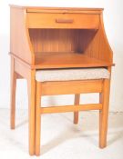 RETRO MID CENTURY MR CHIPPY TEAK TELEPHONE TABLE