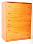 STAG - CANTATA - RETRO CIRCA 1960S TEAK CHEST OF DRAWERS