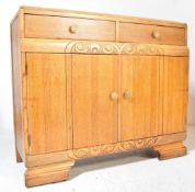 1930'S ART DECO OAK SIDEBOARD CREDENZA - DRESSER