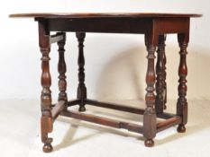19TH CENTURY PEMBROKE OAK DINING TABLE