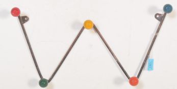 VINTAGE MID 20TH CENTURY SPUTNIK ATOMIC W SHAPED COAT HOOKS