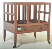 19TH CENTURY GEORGE III MAHOGANY CANTERBURY STAND