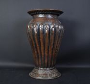 LARGE 20TH CENTURY REPOUSSE METAL UMBRELLA STAND