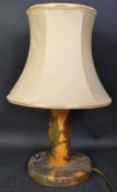 MOORCROFT MANNER WOODEN TABLE STANDARD LAMP LIGHT