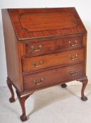 QUEEN ANNE REVIVAL MAHOGANY BUREAU DESK