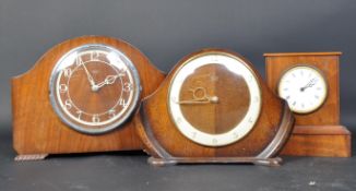 THREE MANTEL CLOCKS - SMITHS & A F BREVETE
