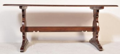 RETRO VINTAGE BEECH & ELM ERCOL REFECTORY DINING TABLE