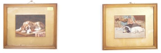 H B DYER - A PAIR OF WATER COLOUR ON BOARD PAINTINGS