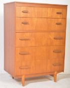 MID CENTURY RETRO AVALON TEAK CHEST OF DRAWERS