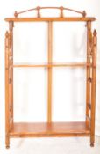 VICTORIAN AESTHETIC MOVEMENT BAMBOO HANGING BOOKCASE