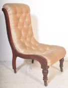 VICTORIAN AESTHETIC MOVEMENT NURSING CHAIR