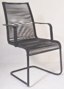 CONTEMPORARY BLACK 'SPAGHETTI' CHAIR
