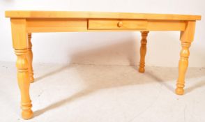 COUNTRY PINE LARGE KITCHEN REFECTORY DINING TABLE