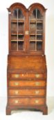 QUEEN ANNE REVIVAL WALNUT BUREAU BOOKCASE