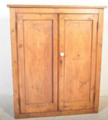 VICTORIAN 19TH CENTURY PINE COUNTRY SCHOOL CUPBOARD