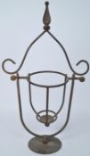 VICTORIAN CAST METAL ECCLESIASTIC CANDLESTICK HOLDER