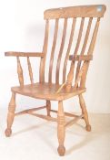 VICTORIAN 19TH CENTURY BEECH & ELM WINDSOR ARMCHAIR