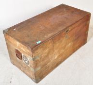 19TH CENTURY CAMPHOR WOOD TREVELLE TRUNK