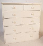 VICTORIAN 19TH CENTURY MAHOGANY PAINTED CHEST OF DRAWERS