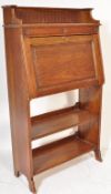 1920's SOLID OAK ARTS & CRAFTS OAK STUDENT BUREAU DESK