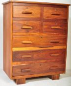RETRO MID 20TH CENTURY WALNUT CHEST OF DRAWERS